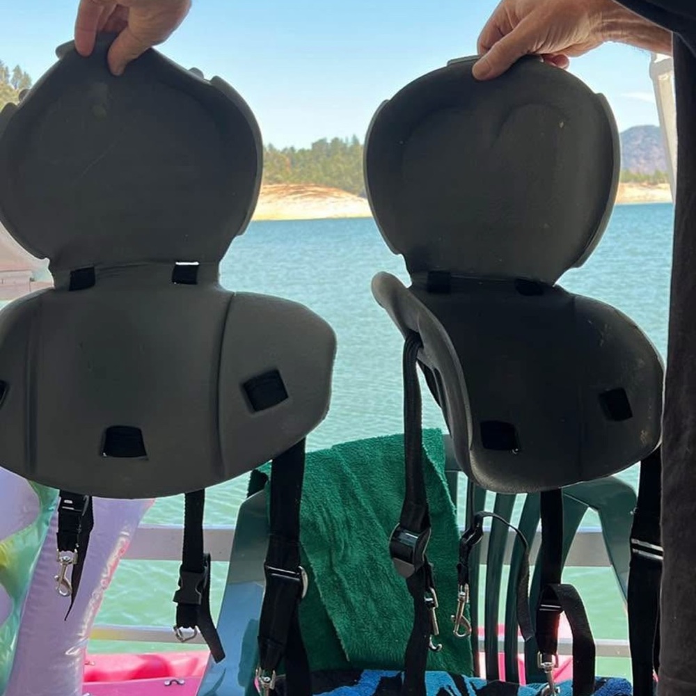 Gray Kayak Seat Cushions
